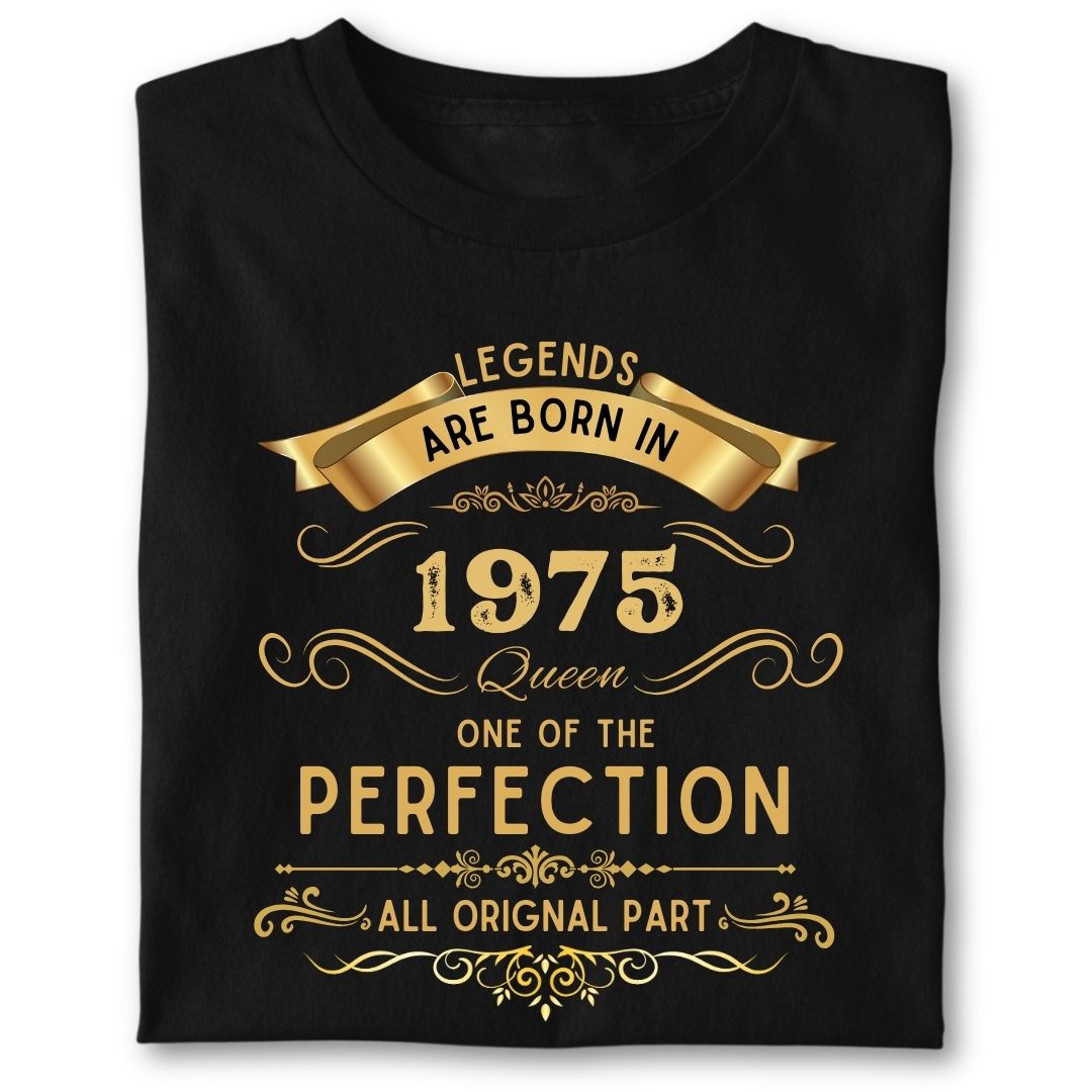 LEGENDS ARE BORN IN 1975 QUEEN GOLDEN