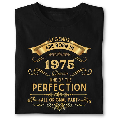 LEGENDS ARE BORN IN 1975 QUEEN GOLDEN