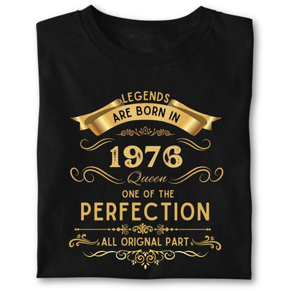 LEGENDS ARE BORN IN 1976 QUEEN GOLDEN