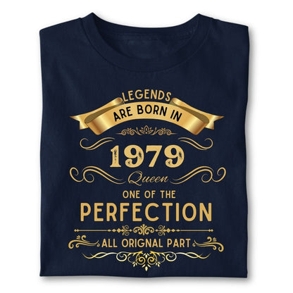 LEGENDS ARE BORN IN 1979 QUEEN GOLDEN