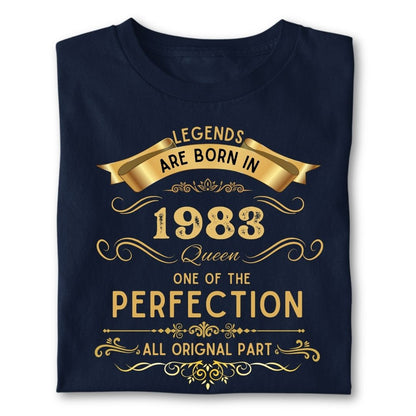 LEGENDS ARE BORN IN 1981 QUEEN GOLDEN