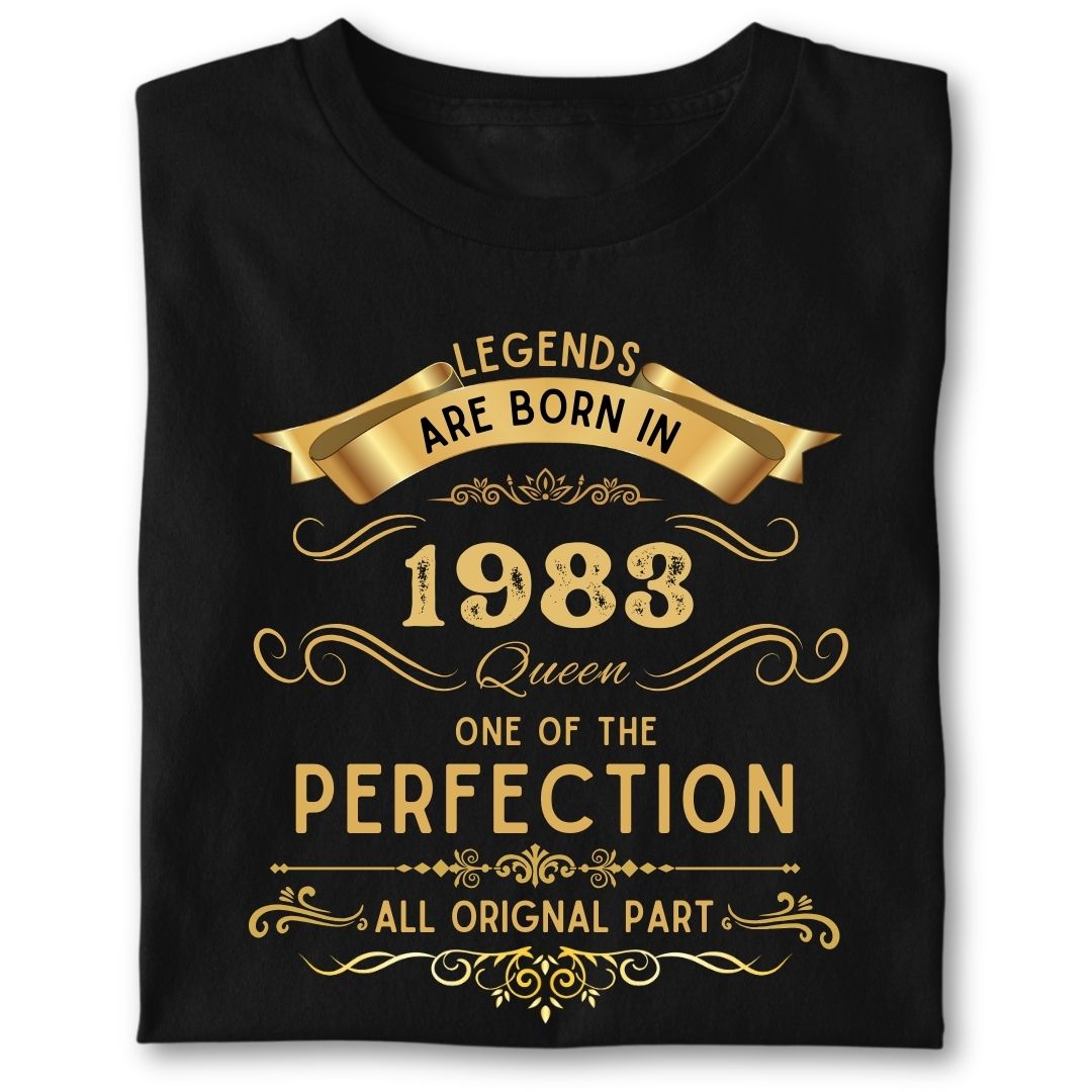 LEGENDS ARE BORN IN 1981 QUEEN GOLDEN
