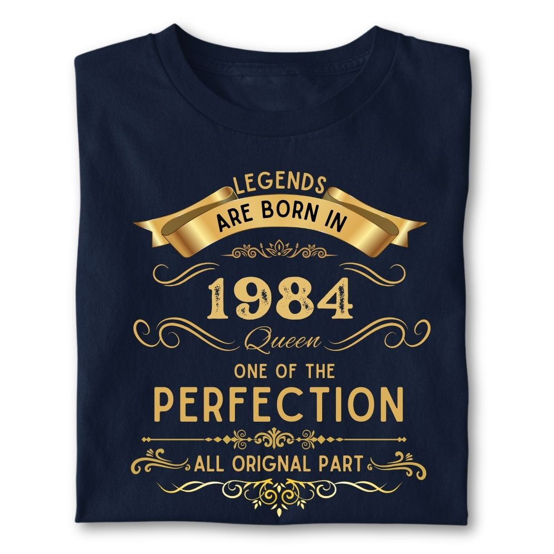 LEGENDS ARE BORN IN 1982 QUEEN GOLDEN