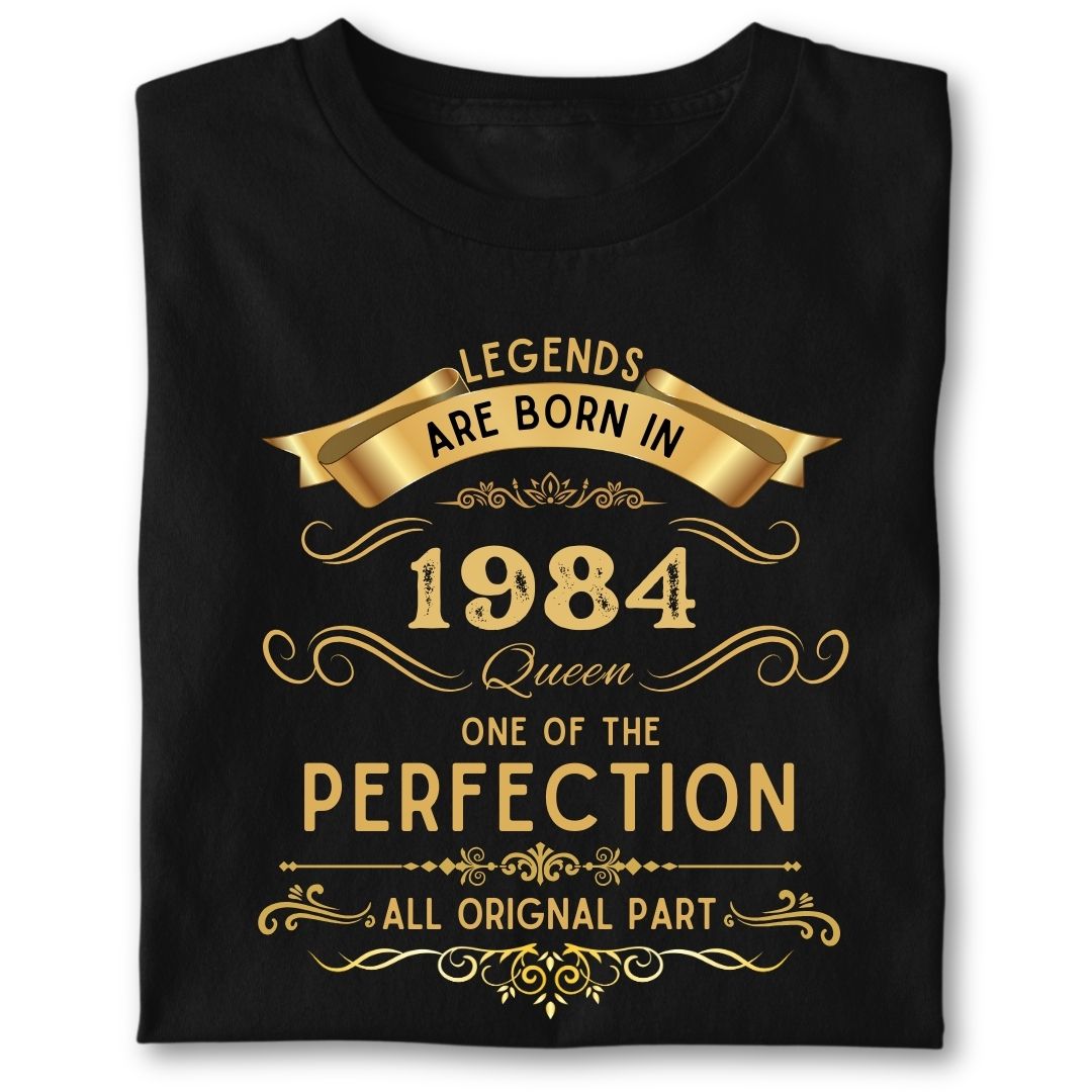 LEGENDS ARE BORN IN 1982 QUEEN GOLDEN