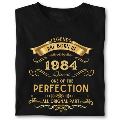 LEGENDS ARE BORN IN 1982 QUEEN GOLDEN
