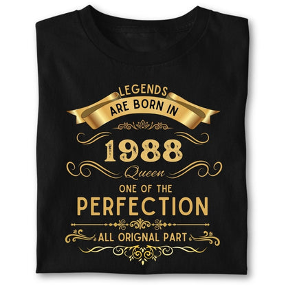 LEGENDS ARE BORN IN 1988 QUEEN GOLDEN