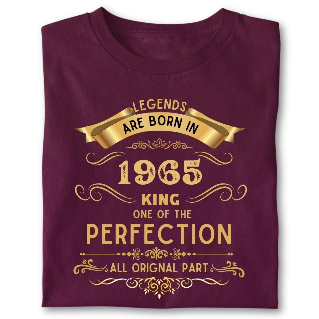 LEGENDS ARE BORN IN 1965 KING GOLDEN