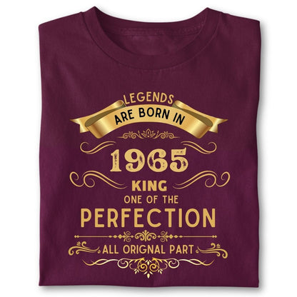 LEGENDS ARE BORN IN 1965 KING GOLDEN