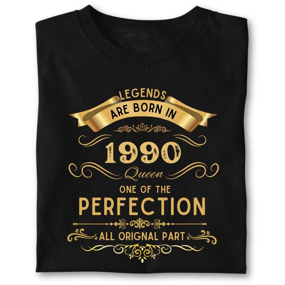 LEGENDS ARE BORN IN 1990 QUEEN GOLDEN