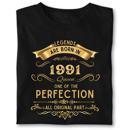 LEGENDS ARE BORN IN 1991 QUEEN GOLDEN