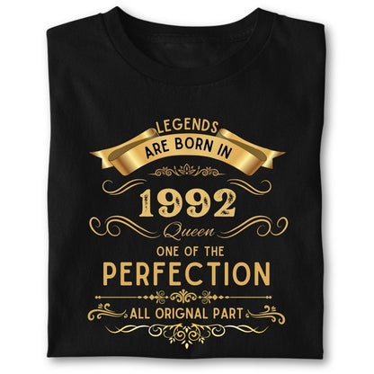 LEGENDS ARE BORN IN 1992 QUEEN GOLDEN