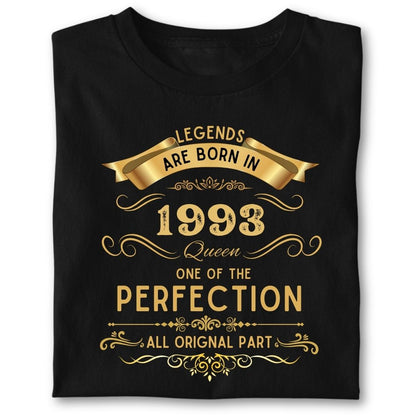 LEGENDS ARE BORN IN 1993 QUEEN GOLDEN