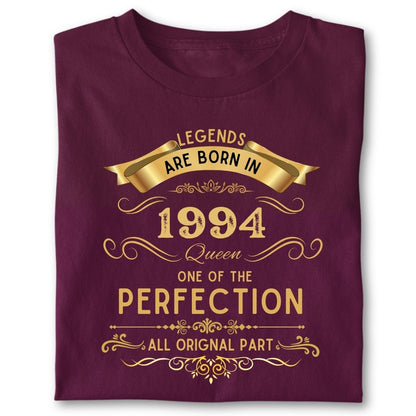LEGENDS ARE BORN IN 1994 QUEEN GOLDEN