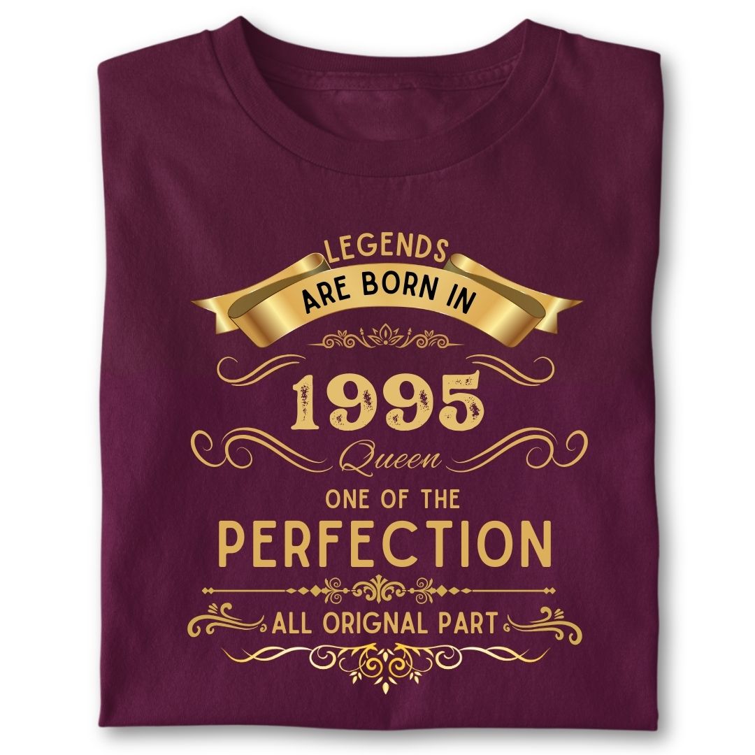 LEGENDS ARE BORN IN 1995 QUEEN GOLDEN