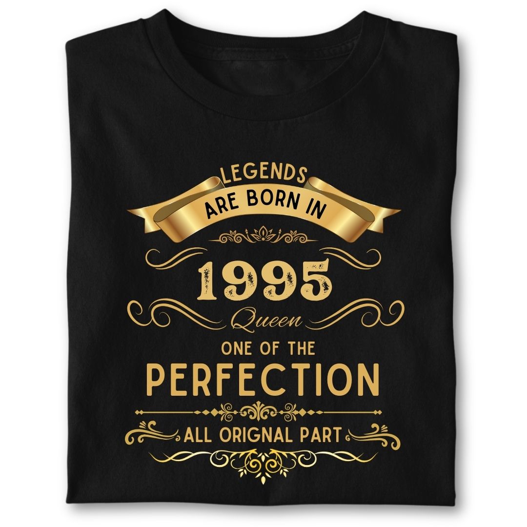 LEGENDS ARE BORN IN 1995 QUEEN GOLDEN