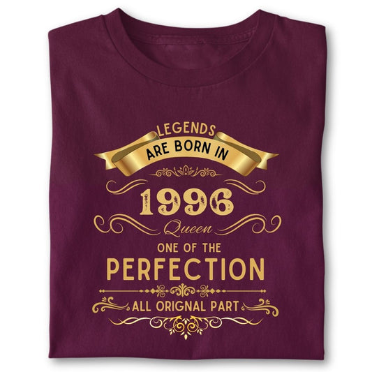 LEGENDS ARE BORN IN 1996 QUEEN GOLDEN