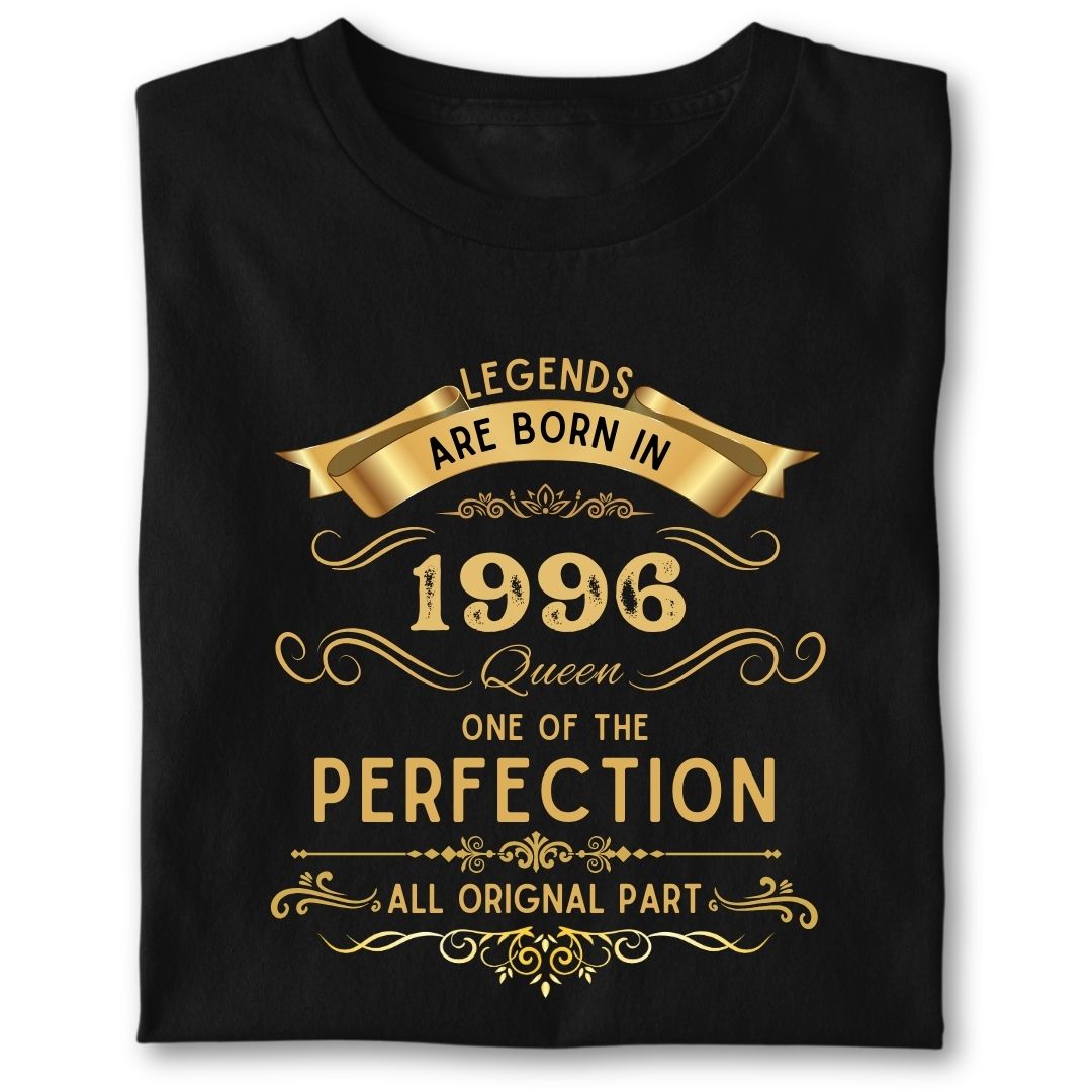 LEGENDS ARE BORN IN 1996 QUEEN GOLDEN