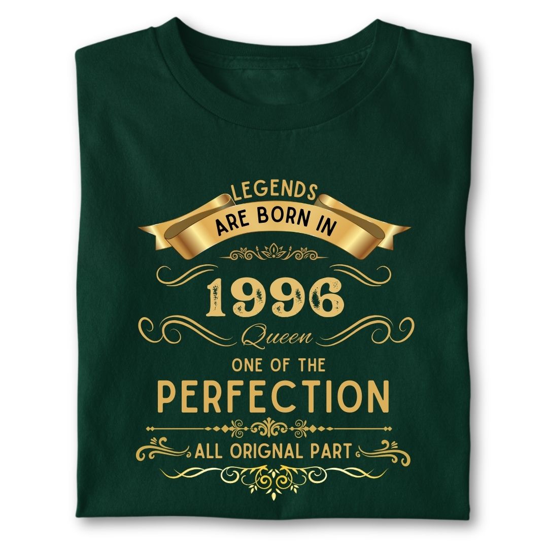 LEGENDS ARE BORN IN 1996 QUEEN GOLDEN