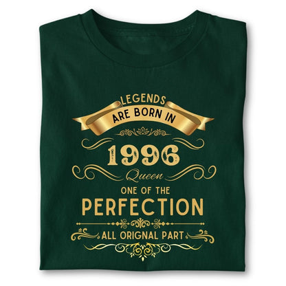 LEGENDS ARE BORN IN 1996 QUEEN GOLDEN