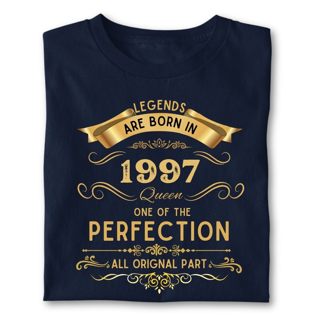 LEGENDS ARE BORN IN 1997 QUEEN GOLDEN
