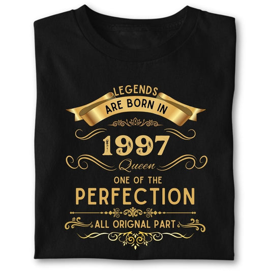 LEGENDS ARE BORN IN 1997 QUEEN GOLDEN