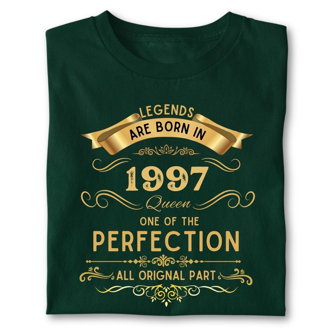 LEGENDS ARE BORN IN 1997 QUEEN GOLDEN