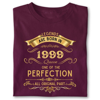 LEGENDS ARE BORN IN 1999 QUEEN GOLDEN