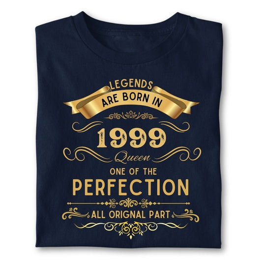 LEGENDS ARE BORN IN 1999 QUEEN GOLDEN