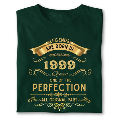 LEGENDS ARE BORN IN 1999 QUEEN GOLDEN