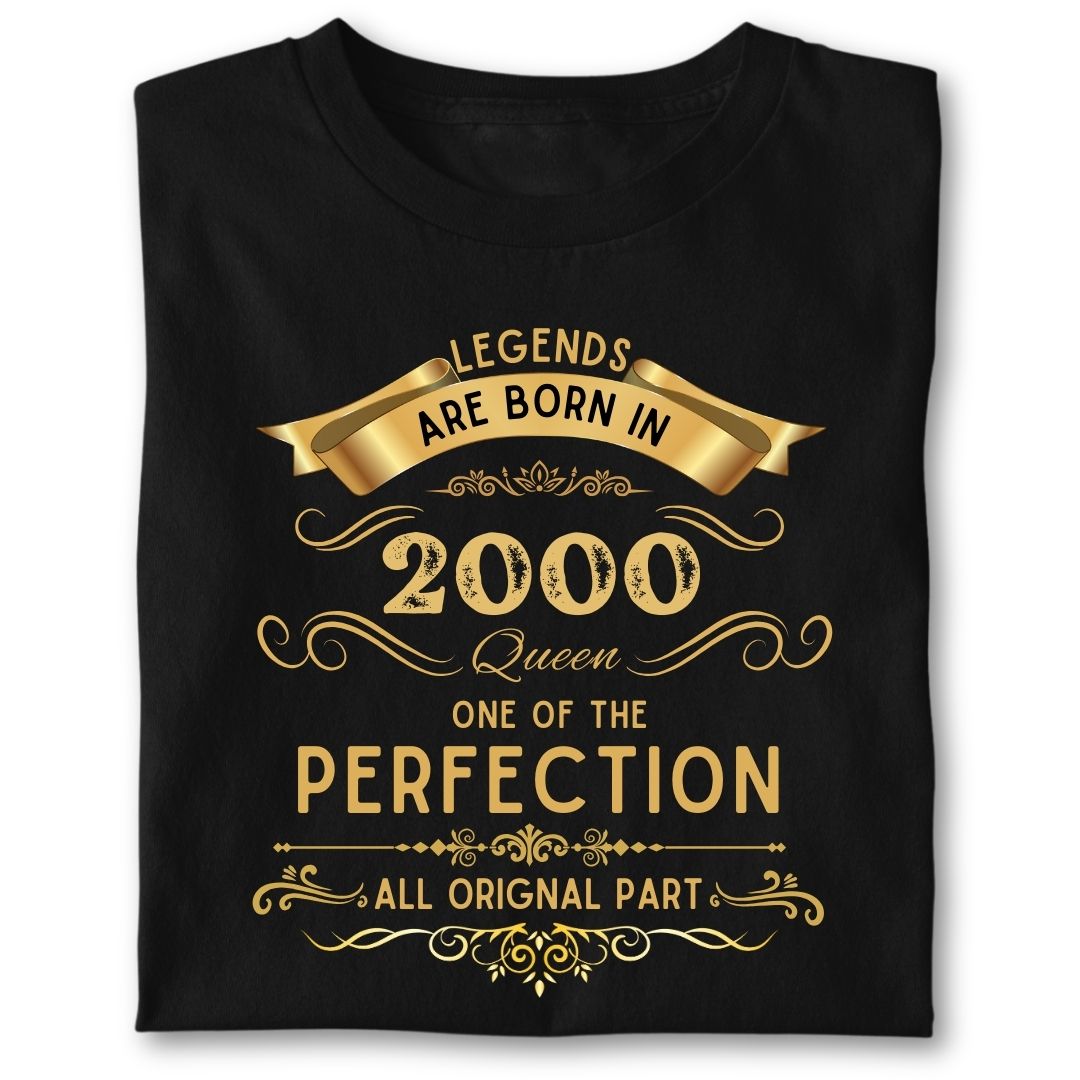 LEGENDS ARE BORN IN 2000 QUEEN GOLDEN