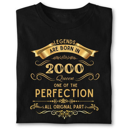 LEGENDS ARE BORN IN 2000 QUEEN GOLDEN
