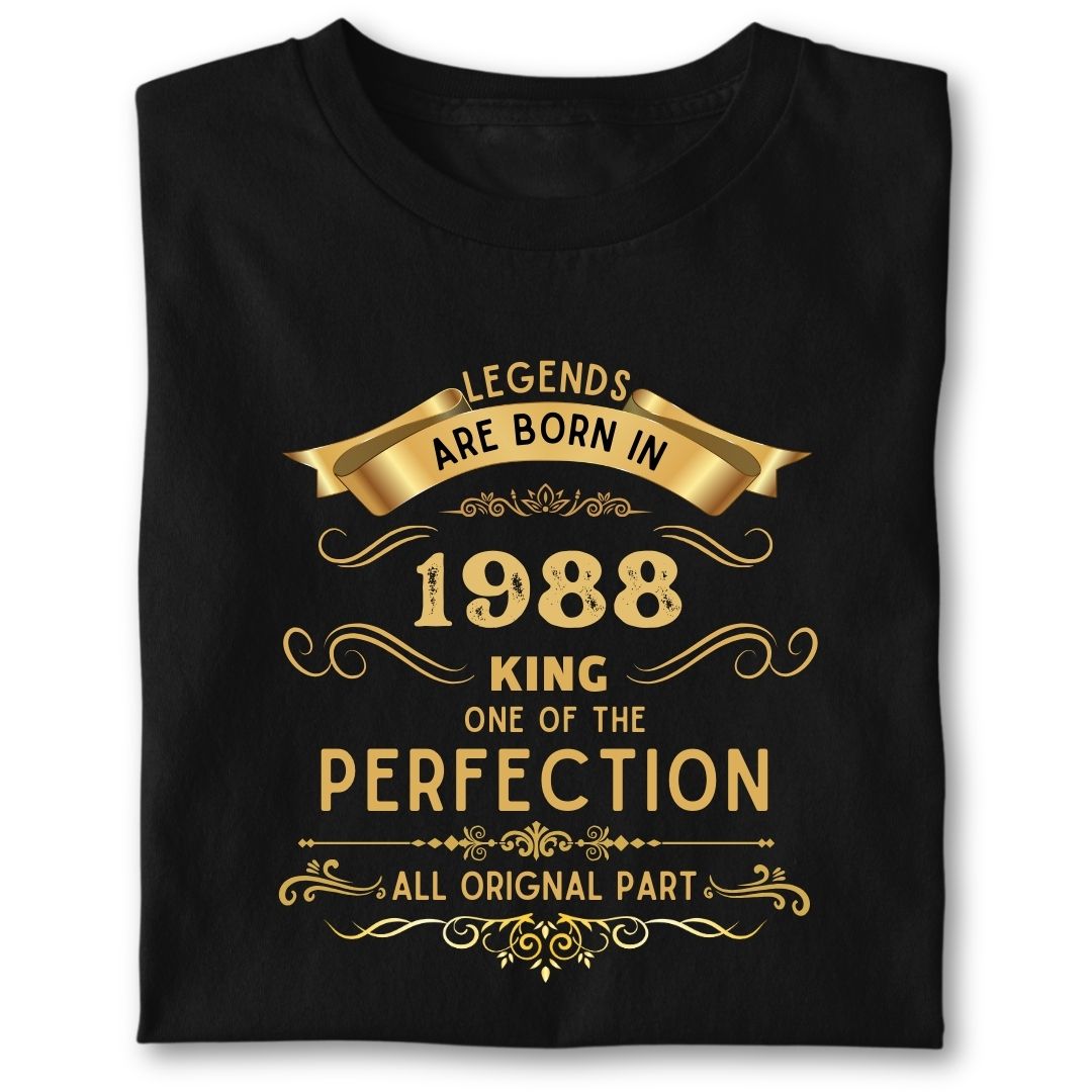 LEGENDS ARE BORN IN 1988 KING GOLDEN