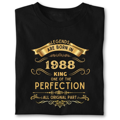 LEGENDS ARE BORN IN 1988 KING GOLDEN