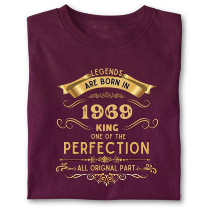 LEGENDS ARE BORN IN 1969 KING GOLDEN