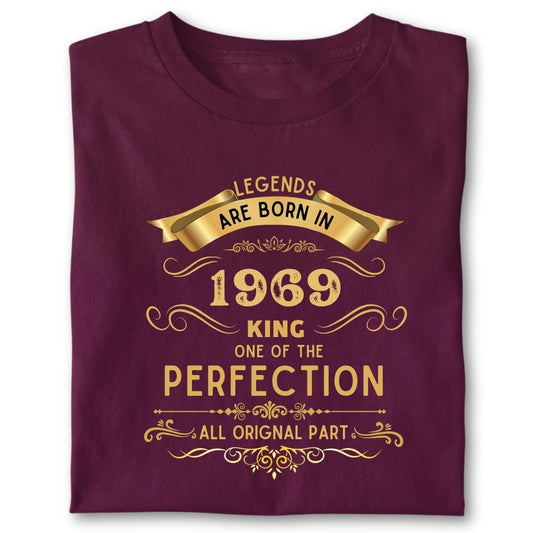 LEGENDS ARE BORN IN 1969 KING GOLDEN