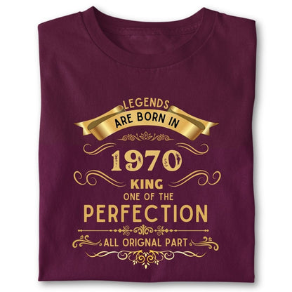 LEGENDS ARE BORN IN 1970 KING GOLDEN
