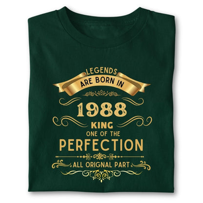LEGENDS ARE BORN IN 1988 KING GOLDEN