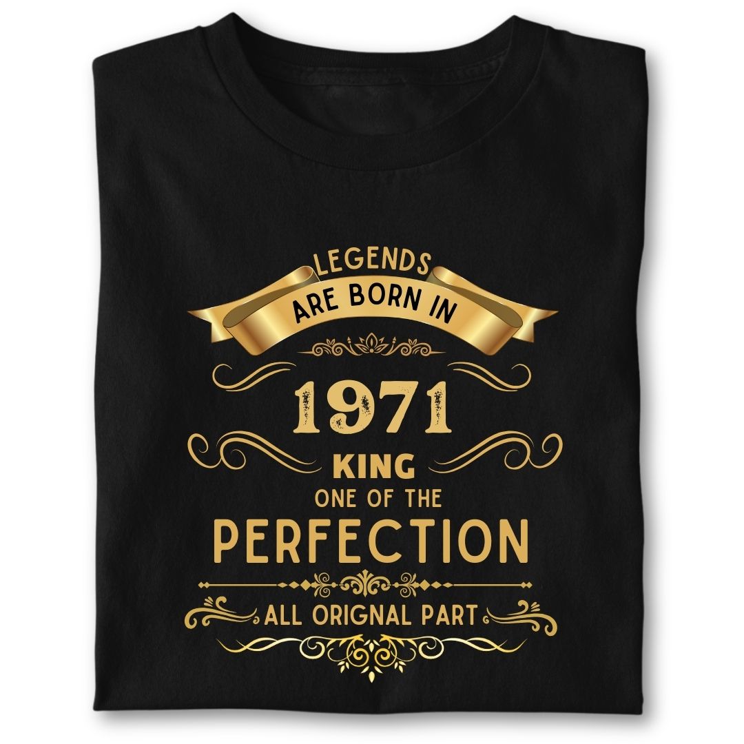 LEGENDS ARE BORN IN 1971 KING GOLDEN