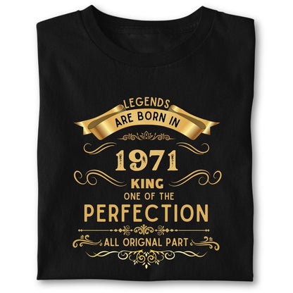 LEGENDS ARE BORN IN 1971 KING GOLDEN