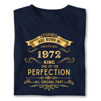 LEGENDS ARE BORN IN 1972 KING GOLDEN