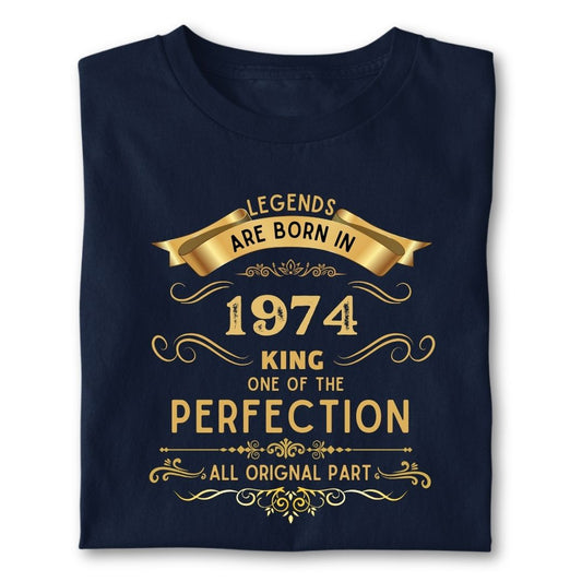 LEGENDS ARE BORN IN 1974 KING GOLDEN