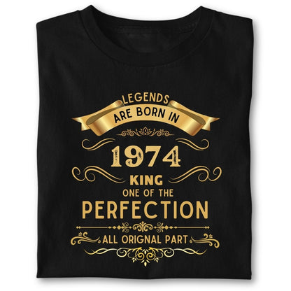 LEGENDS ARE BORN IN 1974 KING GOLDEN