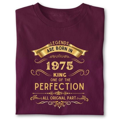 LEGENDS ARE BORN IN 1975 KING GOLDEN