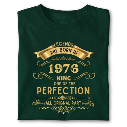 LEGENDS ARE BORN IN 1976 KING GOLDEN