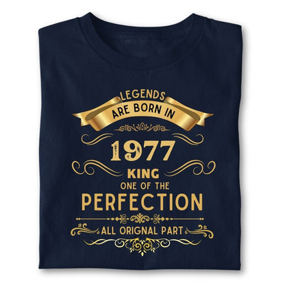 LEGENDS ARE BORN IN 1977 KING GOLDEN