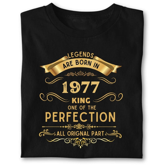 LEGENDS ARE BORN IN 1977 KING GOLDEN