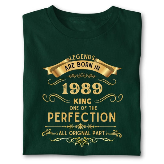 LEGENDS ARE BORN IN 1989 KING GOLDEN