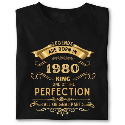 LEGENDS ARE BORN IN 1980 KING GOLDEN