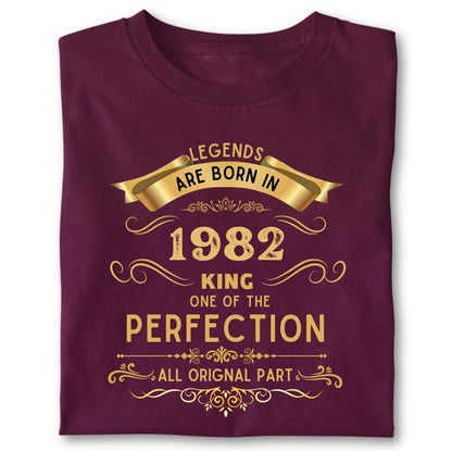 LEGENDS ARE BORN IN 1982 KING GOLDEN