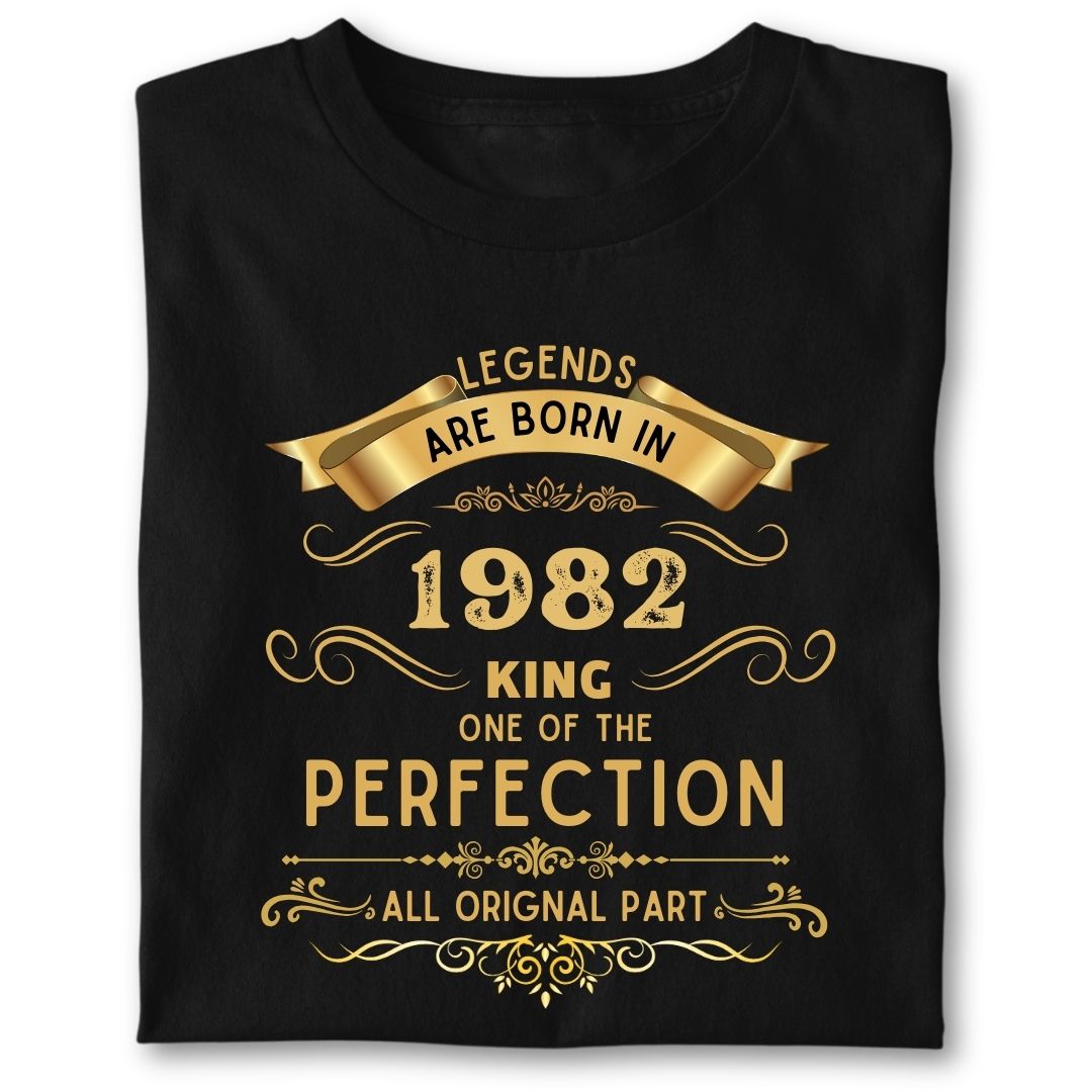 LEGENDS ARE BORN IN 1982 KING GOLDEN